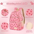 thumbnail image 2 of Large Capacity Backpack Student Back-to-School Lovely Bows Carry on Bag,Lightweight Travel Daypack, 2 of 10