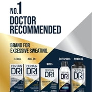 Certain Dri Clinical Prescription Antiperspirant Spray for Excessive Sweat Extra-Fresh Scent for Men & Women 4.2oz