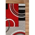 thumbnail image 3 of GLORY RUGS Area Rug Modern 5x7 Red Soft Hand Carved Contemporary Floor Carpet with Premium Fluffy Texture for Indoor Living Dining Room and Bedroom Area, 3 of 6