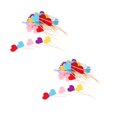 thumbnail image 1 of 50pcs Alimentos Del Modelo Del Corazón Recoge Un Palillo Partido Decoración De Cócteles Magdalena Sunnimix none, 1 of 8