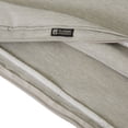 thumbnail image 6 of Classic Accessories Montlake FadeSafe Water-Resistant 20 x 20 x 2 Inch Contoured Patio Dining Seat Cushion Cover, Heather Grey, 6 of 17