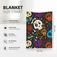 thumbnail image 4 of Yibo Pink Floral Blanket Flannel Soft and Comfortable Anti-static Bed Sofa Blanket, 4 of 8