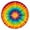 Colorful Rainbow Tie, variant on Colorful Tie Dye Mandala Pattern Round Fitted Tablecloth with Elastic Edge,Dining Table Cover Waterproof,Outdoor Round Tablecloth for Camping,Dining,Indoor and Outdoor