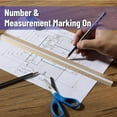 thumbnail image 4 of Mr. Pen- Architectural Scale Ruler, 12 inch, Gold, Aluminum Scale Ruler for Blueprints, 4 of 6