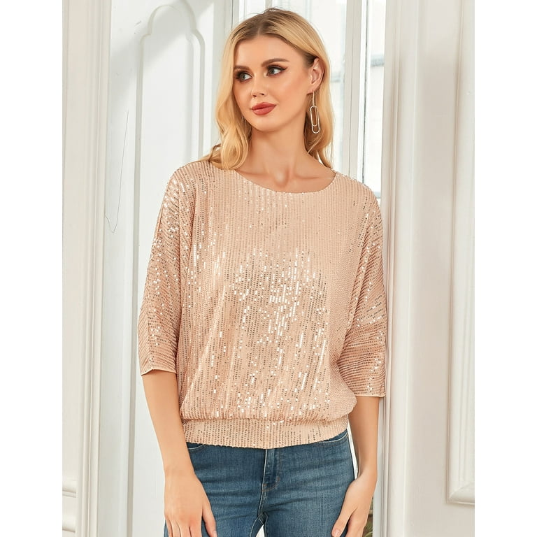 Batwing sparkly cheap top