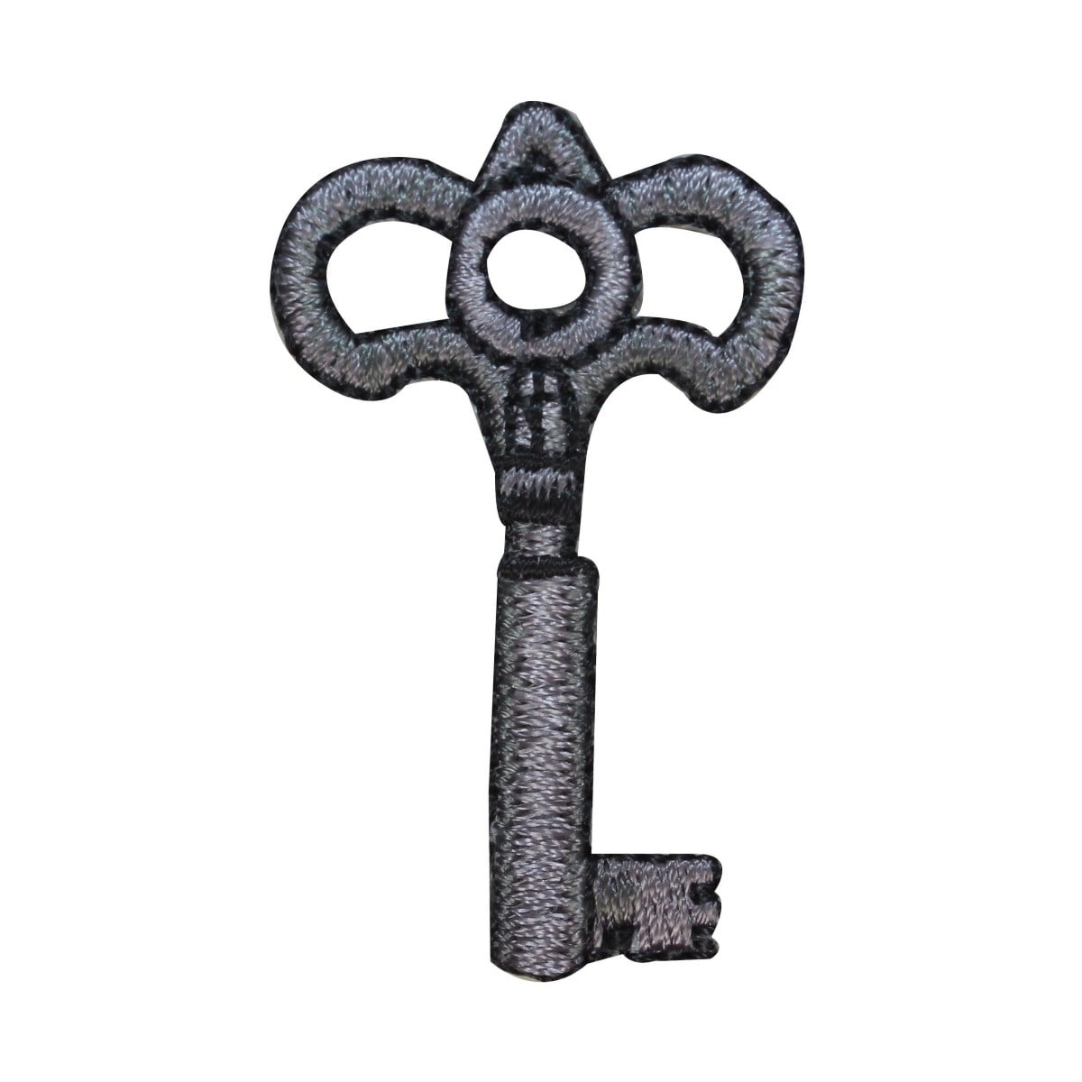 ID 3210A Iron Skeleton Key Patch Old Door Lock Embroidered Iron On Applique