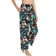 thumbnail image 2 of Uemuo Rottweiler Pattern Women's Wide Leg Palazzo Lounge Pants with Pockets Light Weight Loose Comfy Casual Pajama Pants-Small, 2 of 9