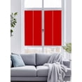 thumbnail image 4 of Sun Blocking Glass Window Film, Christmas Red Window Privacy Film Frosted, Farmhouse Solid Red Color Modern Art Reusable Windows Privacy Sticker for Home Decor, Nursery, 23.6 x 78.7 Inches, 4 of 9