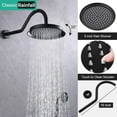 thumbnail image 6 of Retro Complete Shower System With Rough-In Valve With 9 Inches Rain Shower Head, 6 of 11