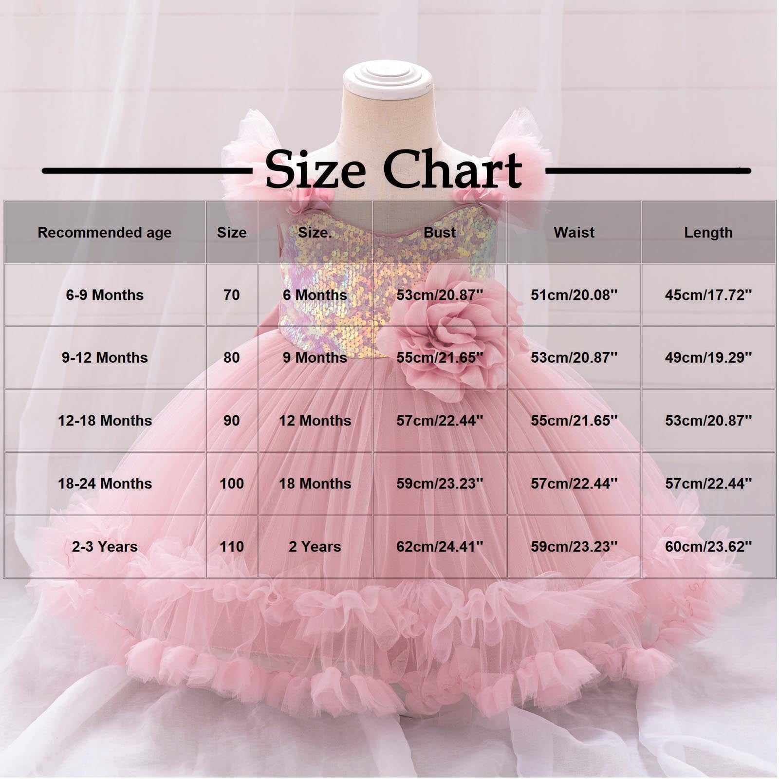 Sequins Prom Dresses for Girls Tulle-Tutu 6M-3Y Toddlers Kids Cute Cap Sleeve Floral High Waisted A-Line Solid Evening Party Dress 2025