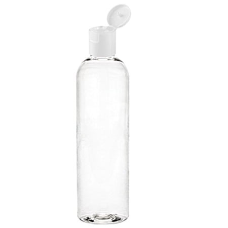 MoYo Natural Labs 4 oz Travel Bottles, Empty Travel Containers with Flip Caps, BPA Free PET Plastic Squeezable Toiletry/Cosmetic Bottles (Neck 20-410) (Pack of 1, Clear)