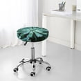 thumbnail image 7 of Fotbe Teal Cactus Stool Covers Round,Waterproof Round Bar Stool Covers Bar Chair Covers Washable Stool Cushion Slipcover for 12-14 Inch Chair-13 inch, 7 of 7