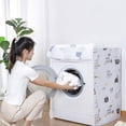 thumbnail image 5 of Machine Dust Cover Cartoon Pattern Waterproof  Resistance Anti Dirty Thickened Cover for 10kg Washing Machine, 5 of 5