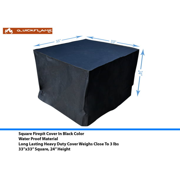 32 Inch Square Gas Firepit Cover, 28 Fire Pit Cover