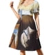 thumbnail image 1 of La persistencia de la memoria-Vestido de manga corta de Salvador Dalí vestido mujer elegante vestido elegante de lujo, 1 of 7
