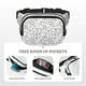 thumbnail image 5 of Balery Black White Music Mochila Cinturón para Mujeres y Hombres, Bolsa de Cintura Impermeable de Doble Capa con Correa, 5 of 9
