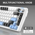 thumbnail image 5 of MageGee 75% Mechanical Gaming Keyboard, Black Switches, EVA Foam, Knob Control, STAR75 Portable NKRO, 5 of 10