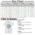 thumbnail image 4 of NAMTYQX Casual Tops for Women Simple Stretch Airoft Gemustertes Plus Size Graphic Short Sleeve Boyfriend Crew Neck Graphic Tees Black Size 2XL, 4 of 4