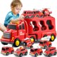 thumbnail image 5 of Camión de juguete TEMI para niños de 3 a 5 años con 7 coches eléctricos de fricción, 5 of 5