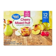 Great Value Cherry Mixed Fruit, 4 oz, 12 Count