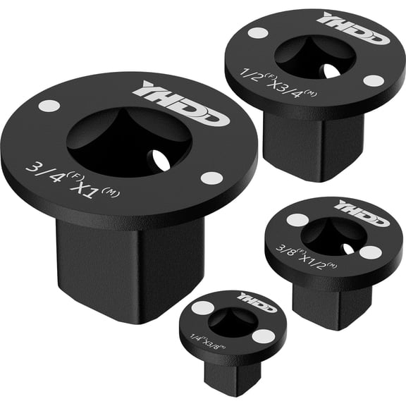 YHDD Magnetic Socket Adapter Set 4PCS, Impact Drive Reducer 1" to 3/4" to 1/2" to 3/8" to 1/4", for Power Drill and Wrench