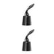 thumbnail image 1 of Ounissouiy Tapón de botellas de bebida de vino de acero inoxidable, rociador de ahorro de botella de champán hermético reutilizable, Negro 2Conjunto, 1 of 6