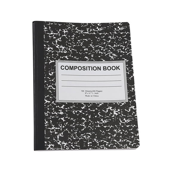 2PC American Composition Snowflake Notebook with Marble Pattern, Durable Export Quality Sewing Line Notebook for Business Notes and Journaling, Classic Hardcover Memo Book Stationery Supplies