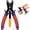 3/8", 1/2", variant on Air Line Pliers Push to Connect Fitting Disconnect Tool for 1/4" 5/16" Pneumatic Hose Quick Connect Fittings Removing Air Line Hose Release Pliers for 6mm 8mm Push Fit Connector