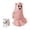 Pink, variant on Ghost Walking Dog Statue, Cute Ghost with Dog Figurine, Resin Halloween Table Decor, Spooky Ghost Dog Art Decor for Bedroom, Living Room, Patio, Halloween Christmas Festival Gift