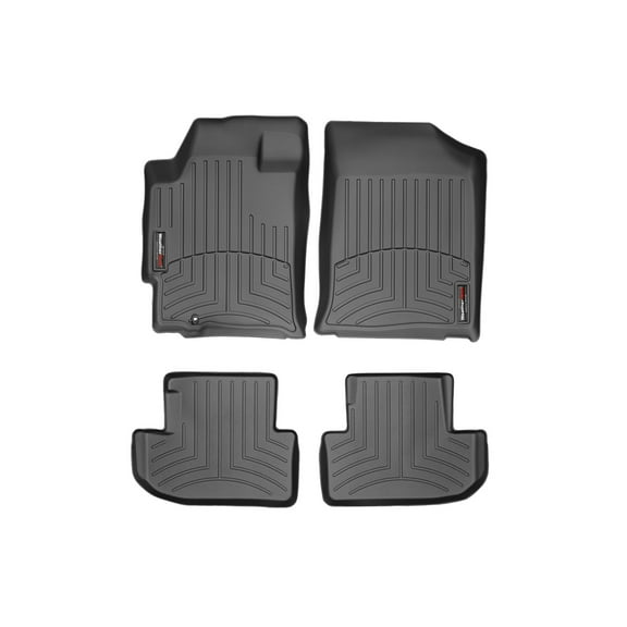 WeatherTech Custom Fit FloorLiners compatible with 2007-2012 Nissan Altima - 1st & 2nd Row (2-pc. Rear Liner), Black