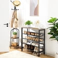 thumbnail image 3 of HOOBRO 5-Tier Shoe Storage Adjustable Shoe Organizer Shelf for 16 Pairs Entryway Hallway Closet BG01XJ01, 3 of 8