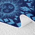 thumbnail image 5 of Homewish Hippie Sun and Moon Quilt King, Blue Black Aztec King Coverlet Set, 3-Piece 1 Bedspread and 2 Pillowcases, 5 of 7