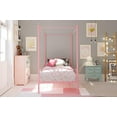 thumbnail image 3 of DHP Canopy Metal Bed, Twin, Pink, 3 of 10