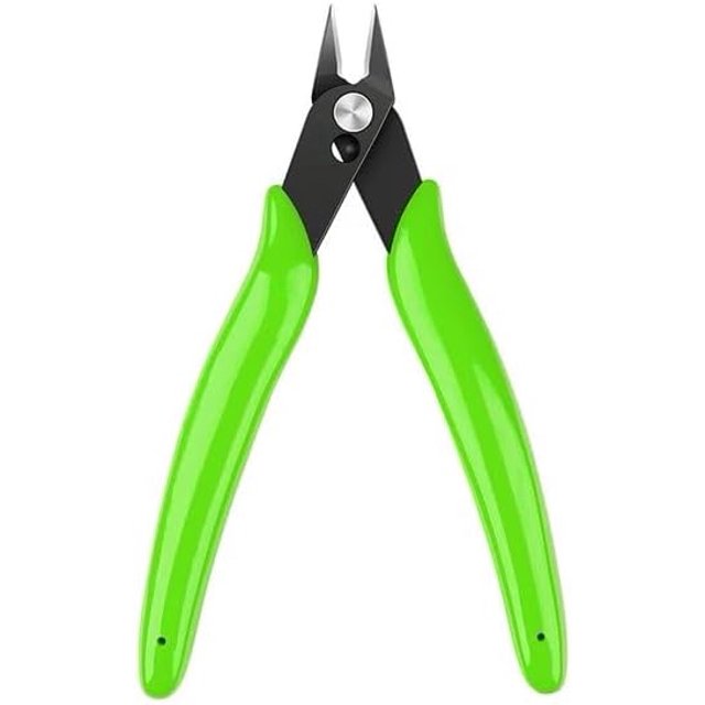 Yazoeia 170 Coupe-Fil Pinces Pratiques Coupe-Fil et Câble Pinces à Nez Plat Coupe-Bordures Outils à Main Rouges (Vert) CJC912-188288