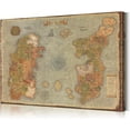 thumbnail image 1 of World Map of Warcraft Wall Art Retro Map Painting Azeroth Game HD Posters Sretched and Framed Ready to Hang for Boy for Game Room Decor (12''''H x 18''''W), 1 of 4