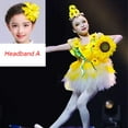 thumbnail image 1 of Costume de Performance Tournesol pour Enfants Danse du Soleil pour Filles Style Jaune Ouverture Nationale Danse Robe Fleur de Tournesol, 1 of 5