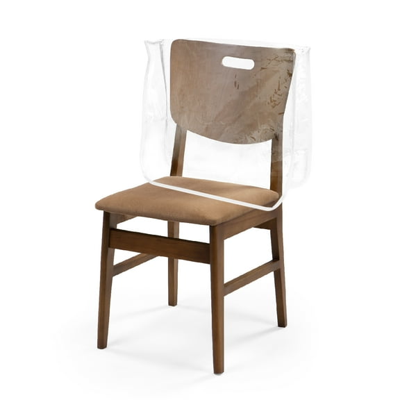 Uxcell 19"x15"x5" Salon Chair Cover, Clear Chair Back Cover Protector(Square, White)