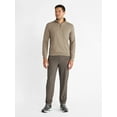 thumbnail image 2 of Athletic Works Men's and Big Men's Waffle Quarter Zip Pullover, Sizes S-3XL, 2 of 5