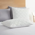 thumbnail image 6 of Nestl Boho 3 Piece Duvet Cover Set, Tufted Embroidery Double Brushed Duvet Cover with Button Closure with 2 Pillow Shams, Queen (90"x90") - White, 6 of 8