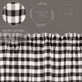 thumbnail image 3 of VHC Brands Annie Buffalo Check Farmhouse 84"x50" Panel Black Rod Pocket Room Darkening Cotton Tie Back(s) Window Curtains, 3 of 6