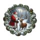 thumbnail image 2 of Ireezec Christmas Diatomite Placemat t Reusable Heat Resistant Washable Table Mats Holiday Dining Party Decoration Insulated Tabletop Protector for Festive Gatherings, 2 of 6