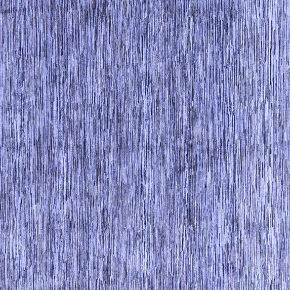 Ahgly Company Indoor Square Oriental Blue Modern Area Rugs, 7' Square