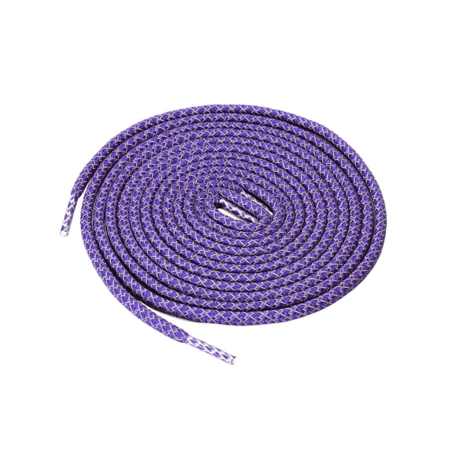INSPIRE CHIC 2 Paires Lacets Ronds Élastiques Réfléchissants Unisexes pour Espadrilles Violet Foncé 140 cm/55 Pouces