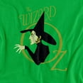 thumbnail image 2 of The Wizard Of Oz Logo With Wicked Witch Unisex Adult T Shirt, Kelly Green, Medium, 2 of 6