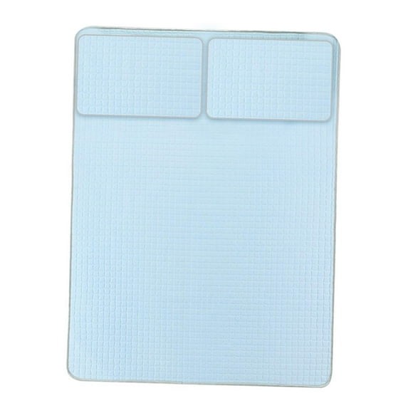 Protector de colchón refrescante, cómodo para quienes duermen con calor, funda de colchón fresca de verano Azul 18mx20m