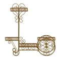 thumbnail image 3 of 4 Tier Plant Stand - Metal Multiple Tier Flower Pot Holder, Gold, 3 of 9