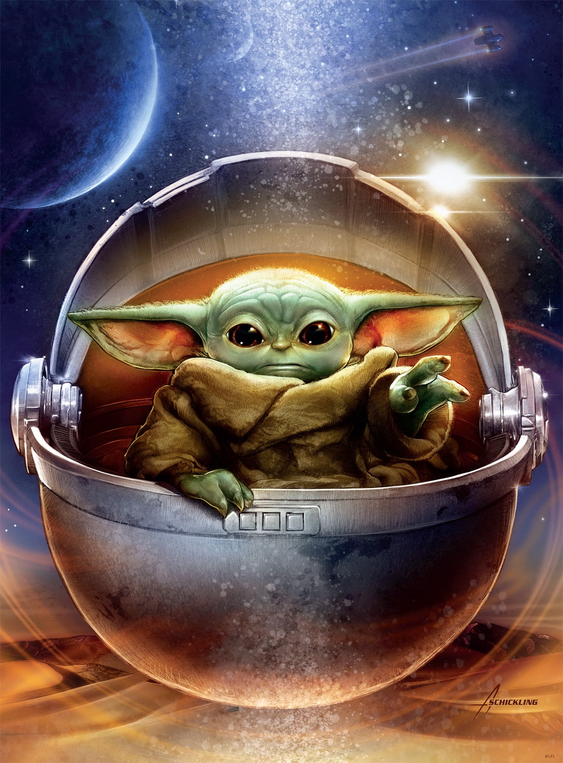 Buffalo Games 1000-Piece Star Wars Fine Art Galactic Child Jigsaw Puzzle