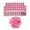 Pink, variant on Plastic Livestock Ear Tags Numbered 001-100, 5x4cm Animal Identification Tags for Cattle, Sheep, Calf, Ho-g, Waterproof & Easy to Install