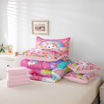 thumbnail image 6 of Manfei Kawaii Rabbit 7-Piece Twin Bedding Sets,Colorful Dinosaur Egg Bedding Comforter Set,Rinbow Candy Sheet Sets For Girl Kids,Super Cozy Room Decor Reversible, 6 of 8
