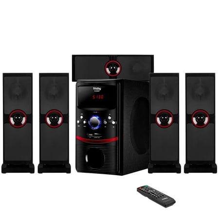 Frisby FS-5090BT 5.1 Surround Sound Home Theater Speakers System with Bluetooth USB/SD &